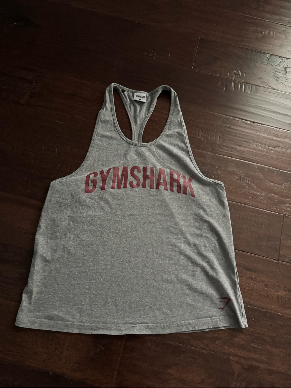 Gymshark Gray Tank with Maroon Logo